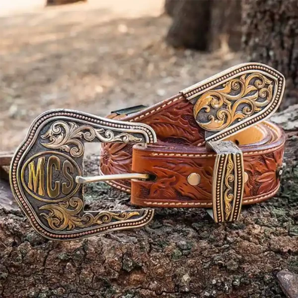 Ruby Custom Three Piece Buckle Set